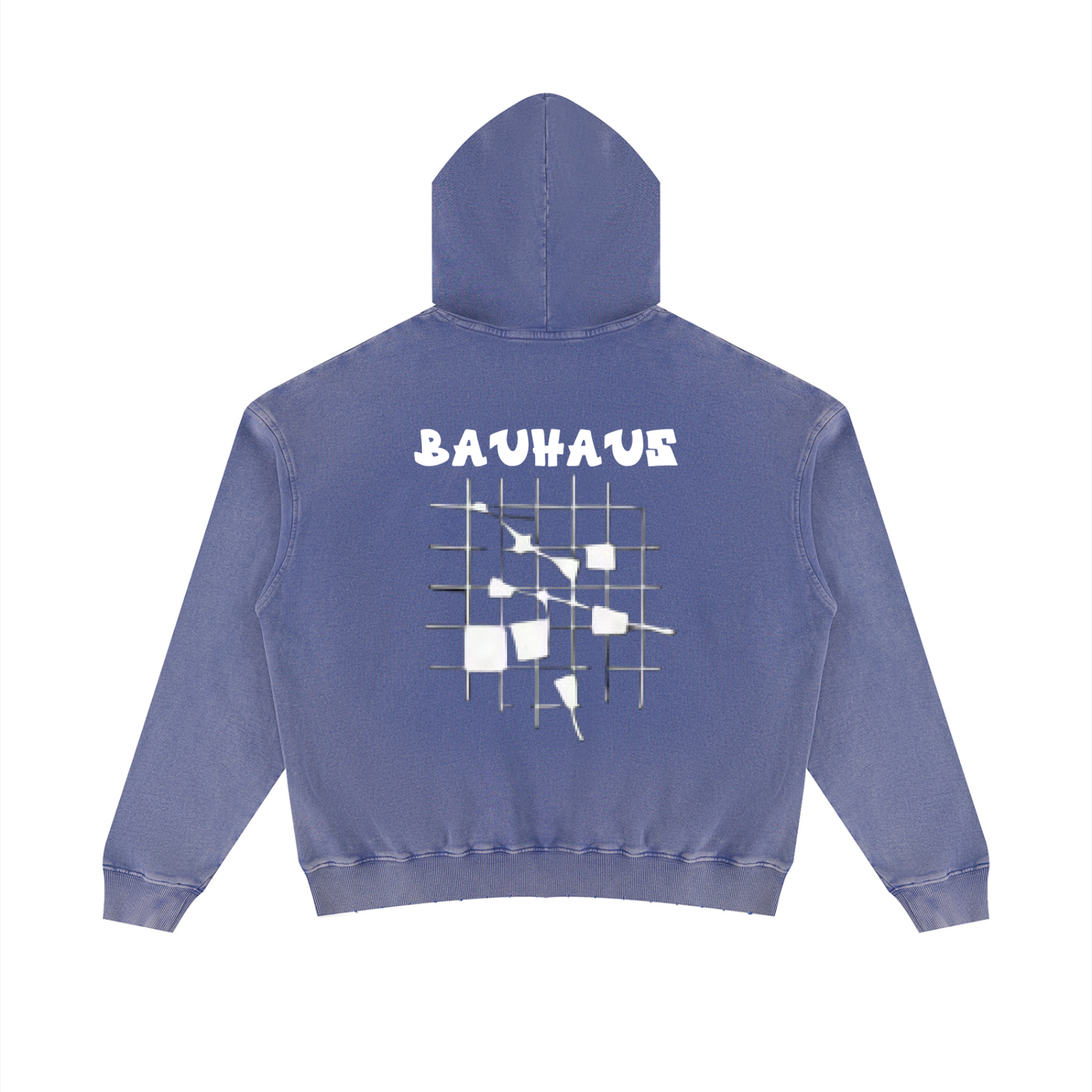 BAUHAUS Mineral Wash Distressed Hoodie by ODMPOD
