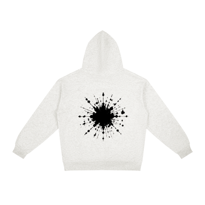 Abstract expression Relaxed Fit Hoodie by ODMPOD
