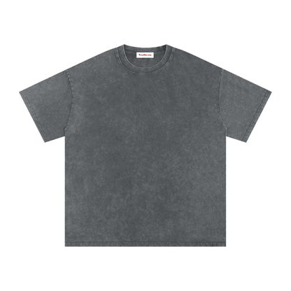 Snow Washed Oversized Cotton T-Shirt by ODMPOD