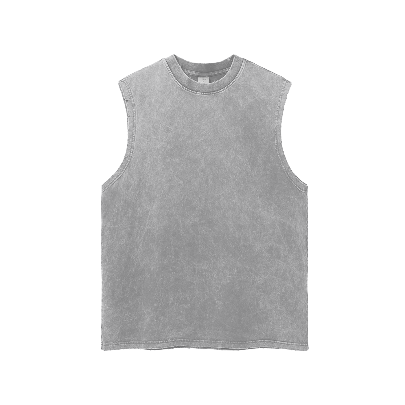 Snow Washed Frayed Hem Tank Top by ODMPOD
