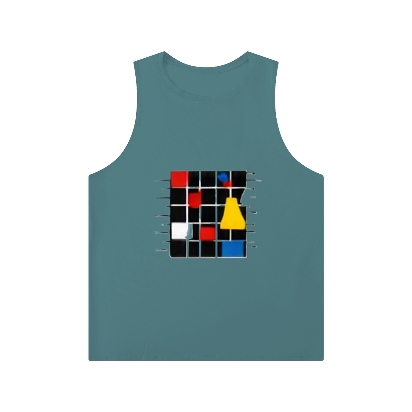 BAUHAUS Men's Solid Color Crewneck Tank Top by ODMPOD