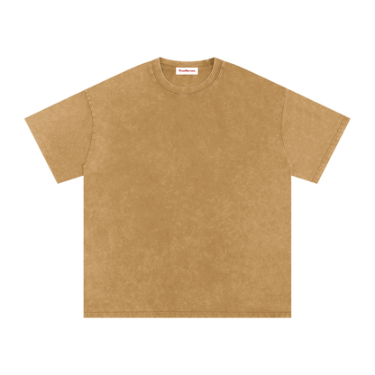 Snow Washed Oversized Cotton T-Shirt by ODMPOD