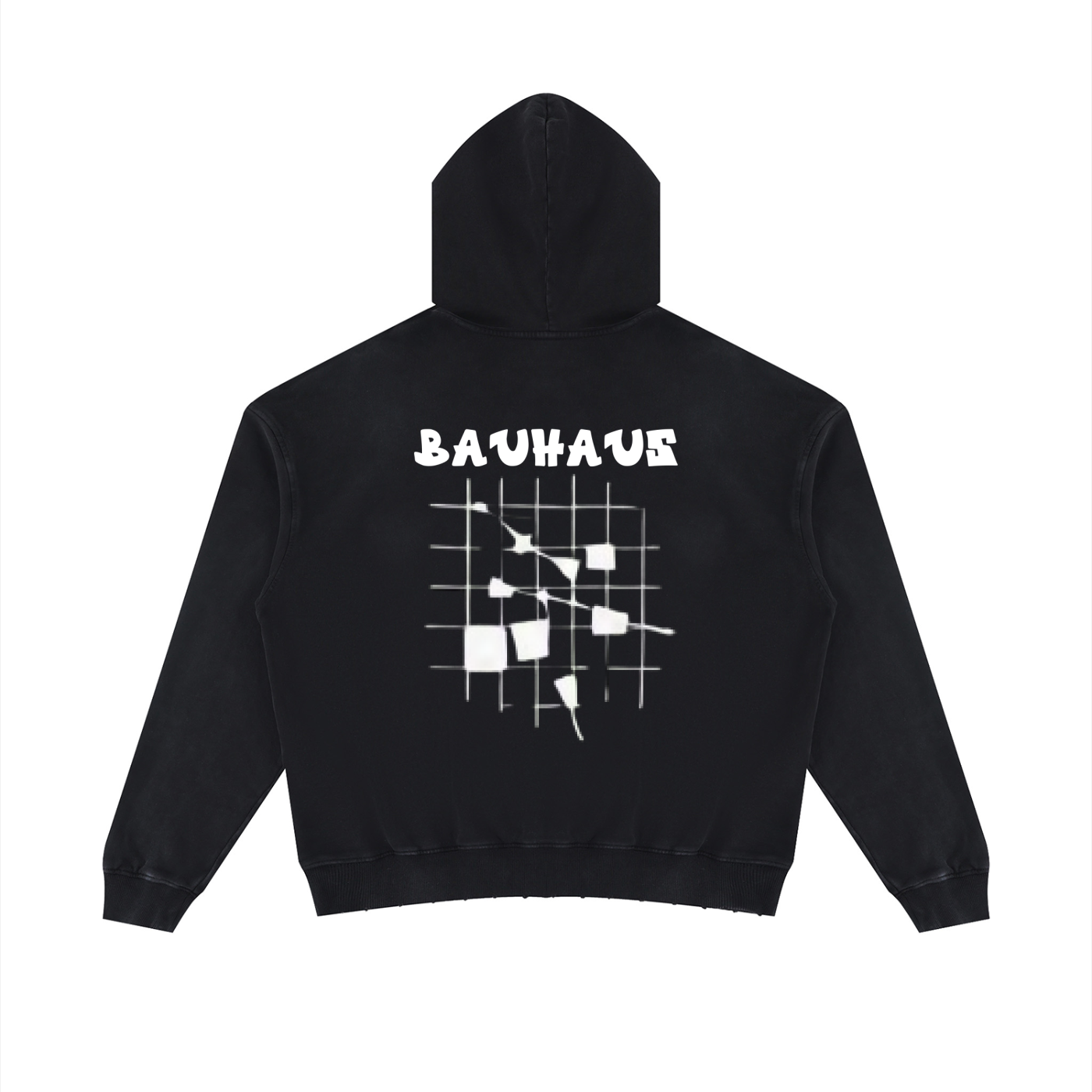 BAUHAUS Mineral Wash Distressed Hoodie by ODMPOD
