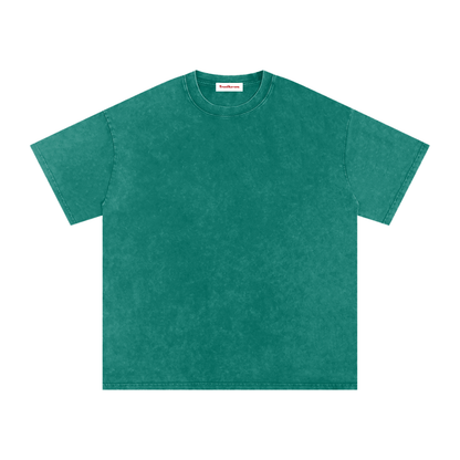Snow Washed Oversized Cotton T-Shirt by ODMPOD