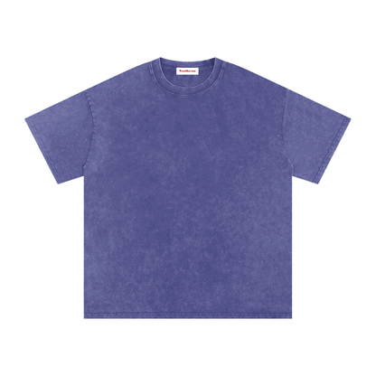 Snow Washed Oversized Cotton T-Shirt by ODMPOD