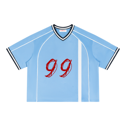 Grim Reaper #99 Boxy V-Neck Soccer Jersey by ODMPOD