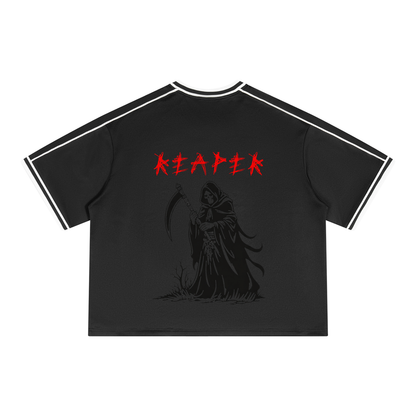 Grim Reaper #99 Boxy V-Neck Soccer Jersey by ODMPOD
