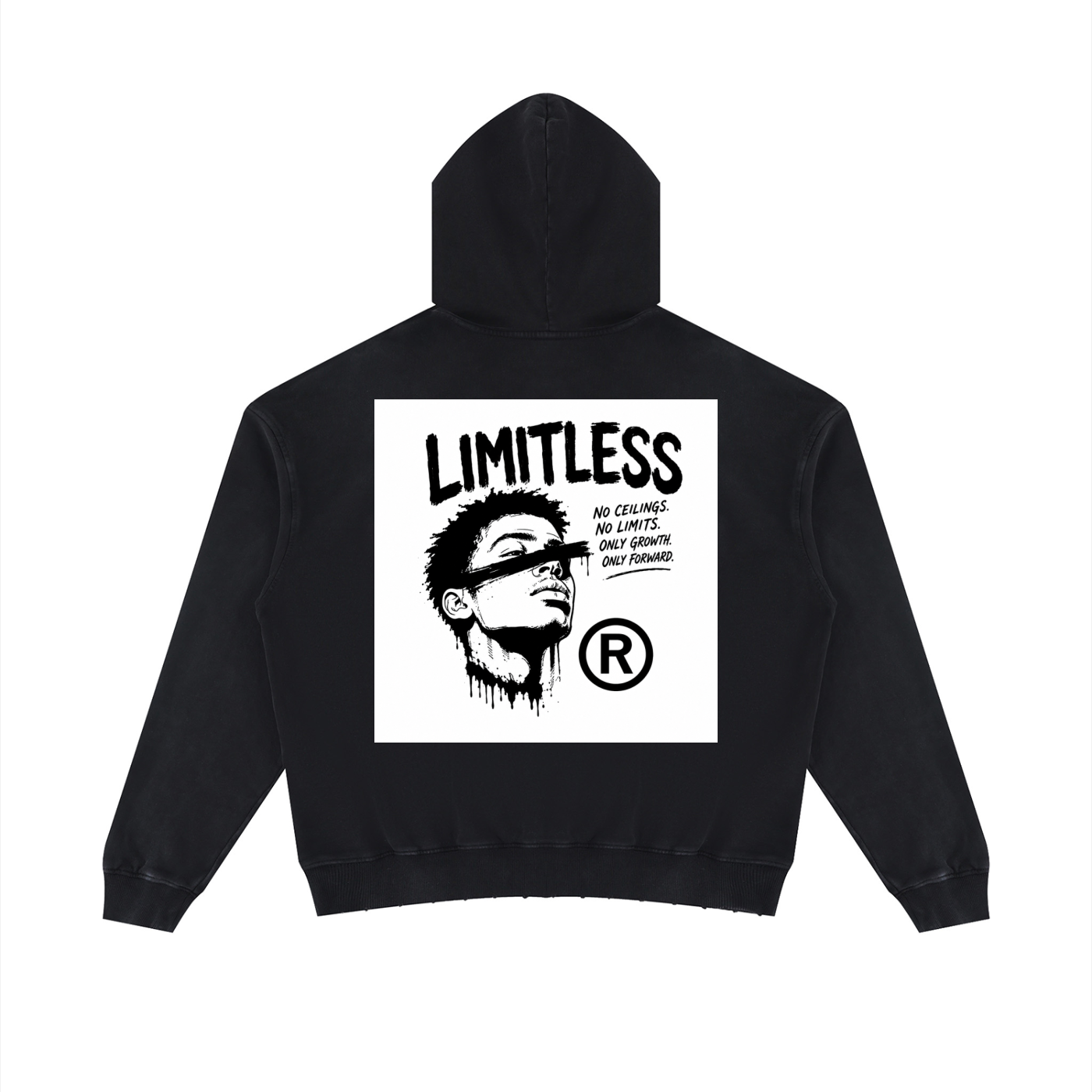 Limitless Mineral Wash Distressed Hoodie by ODMPOD
