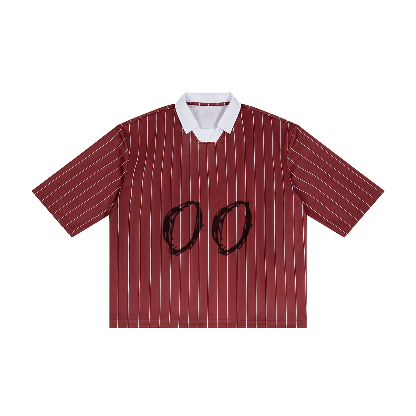 Grim Reaper DEATH #00 Pinstripe Collared Soccer Jersey by ODMPOD