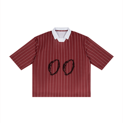 Grim Reaper DEATH #00 Pinstripe Collared Soccer Jersey by ODMPOD