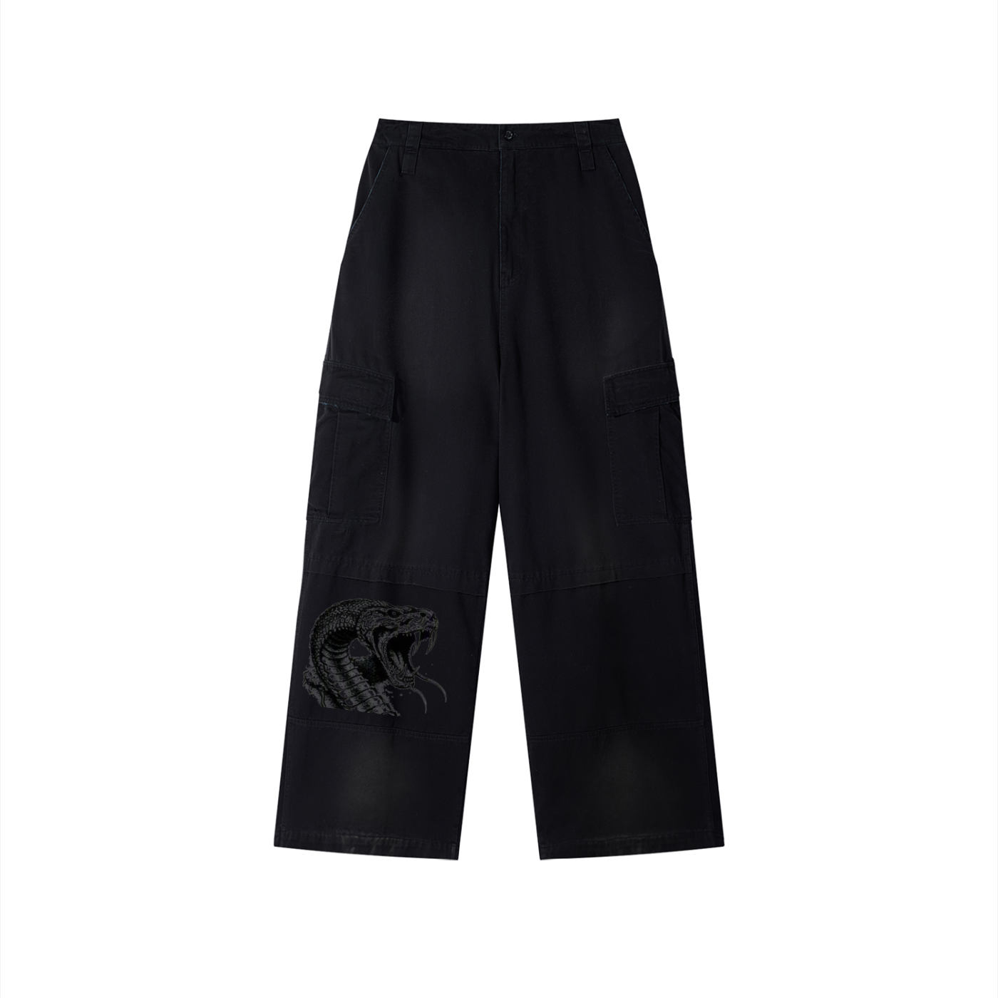 Unisex Sunfade Washed Fleece Cargo Pants by ODMPOD