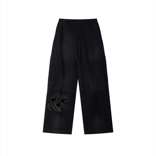 Unisex Sunfade Washed Fleece Cargo Pants by ODMPOD