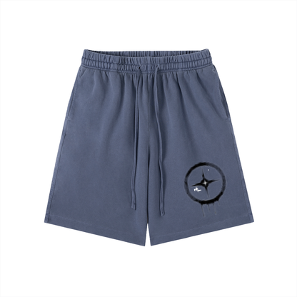 Solar Vintage Wash Cotton Shorts by ODMPOD