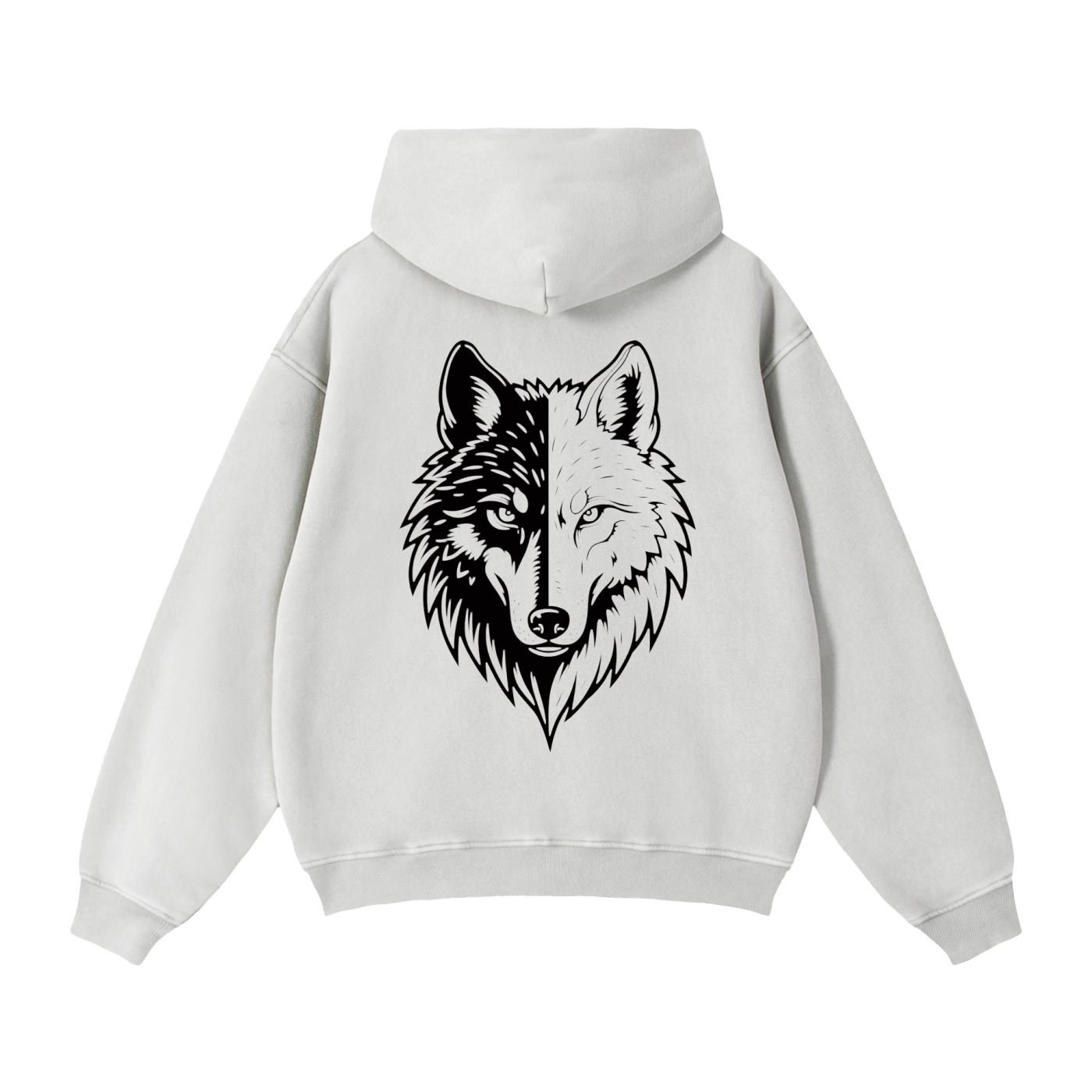Zip-Through Boxy Fleece Hoodie by ODMPOD