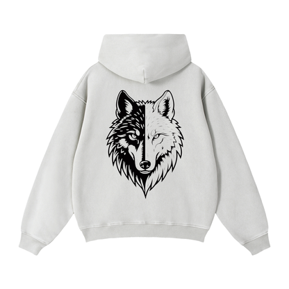 Zip-Through Boxy Fleece Hoodie by ODMPOD