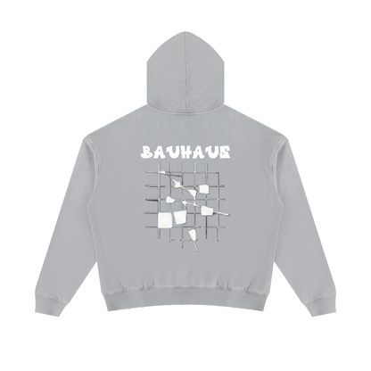 BAUHAUS Mineral Wash Distressed Hoodie by ODMPOD