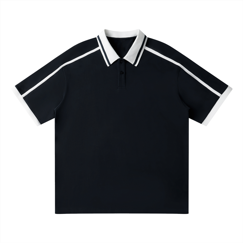 Unisex Contrast Piping Polo Shirt by ODMPOD