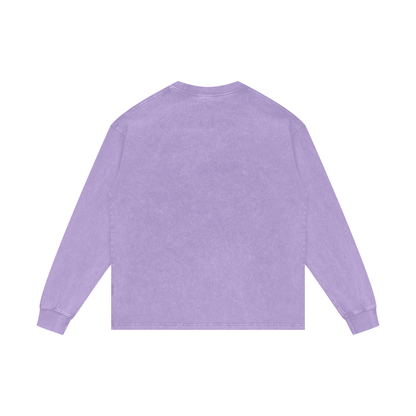ABSTRACT EXPRESSION Acid Wash Oversize Long Sleeve T-Shirt by ODMPOD