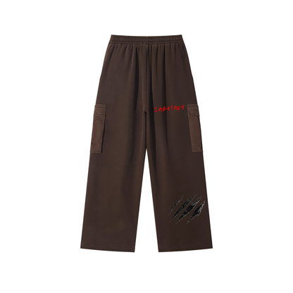 Unisex Sunfade Washed Fleece Cargo Pants by ODMPOD