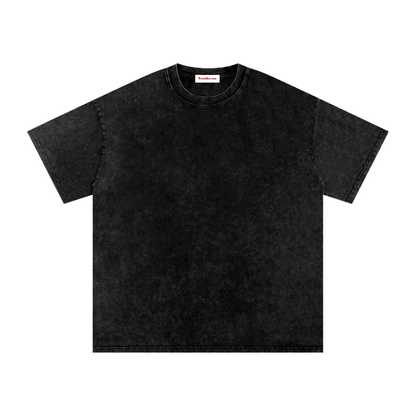 Snow Washed Oversized Cotton T-Shirt by ODMPOD