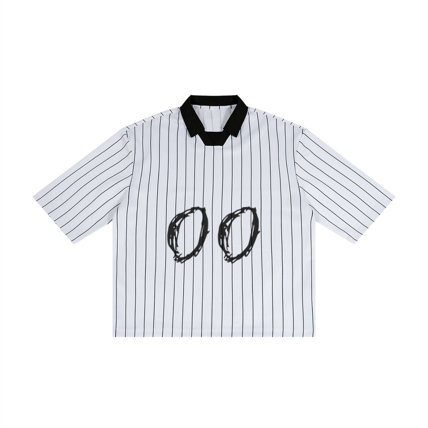 Grim Reaper DEATH #00 Pinstripe Collared Soccer Jersey by ODMPOD