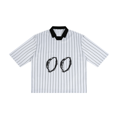 Grim Reaper DEATH #00 Pinstripe Collared Soccer Jersey by ODMPOD