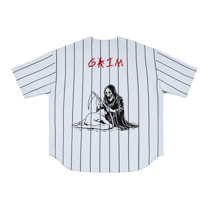 Grim Reaper #99 Pinstripe Baseball Jersey by ODMPOD