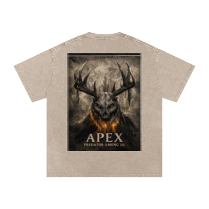 Snow Washed Oversized Cotton T-Shirt by ODMPOD
