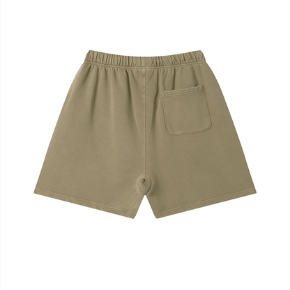 Solar Vintage Wash Cotton Shorts by ODMPOD