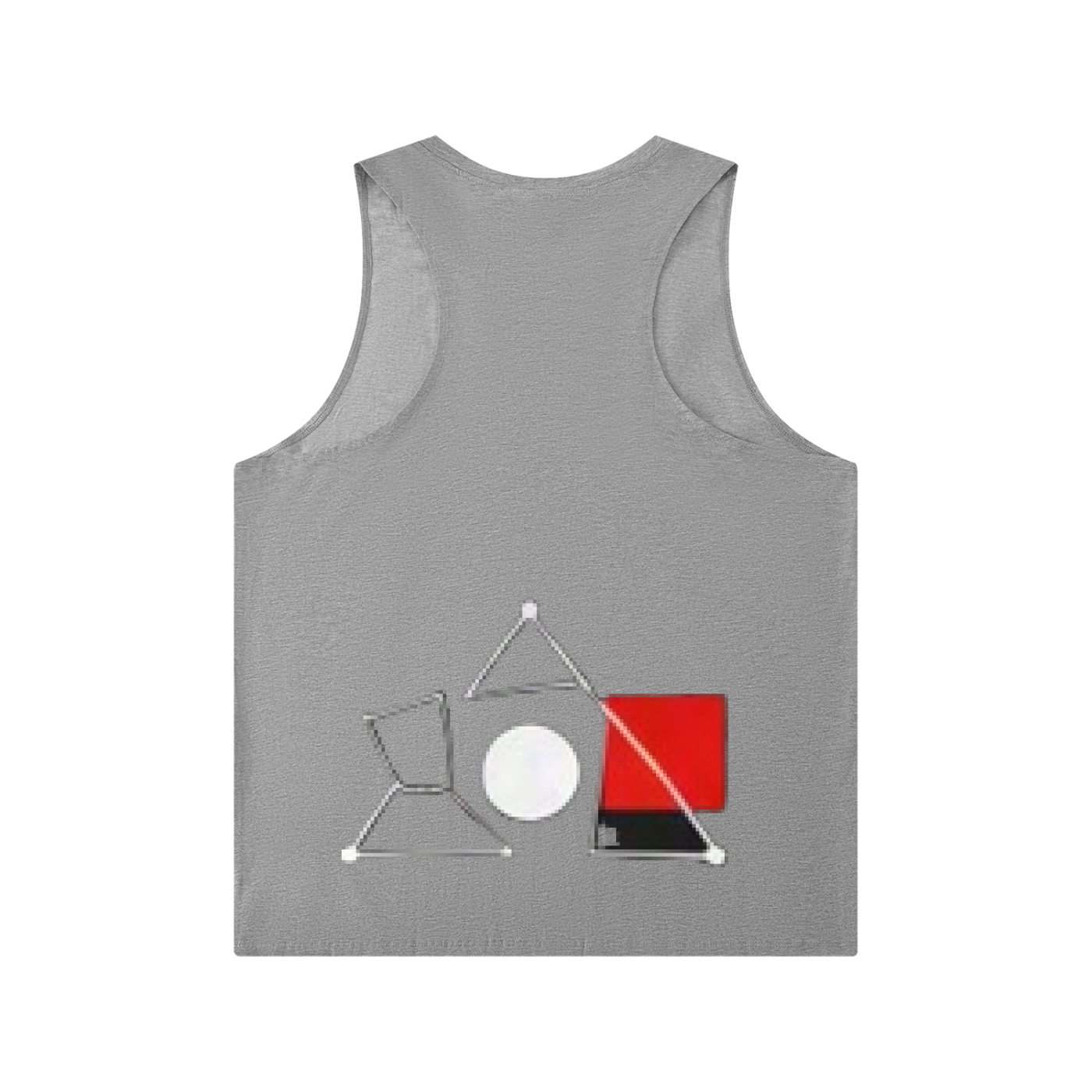 BAUHAUS Men's Solid Color Crewneck Tank Top by ODMPOD