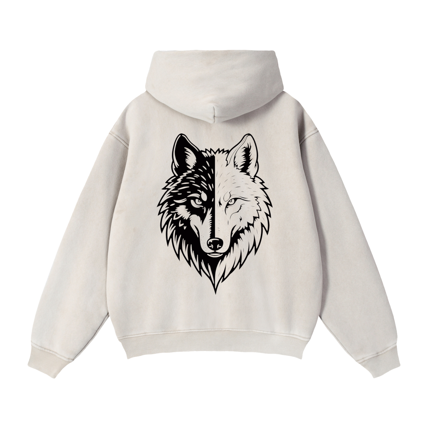 Zip-Through Boxy Fleece Hoodie by ODMPOD