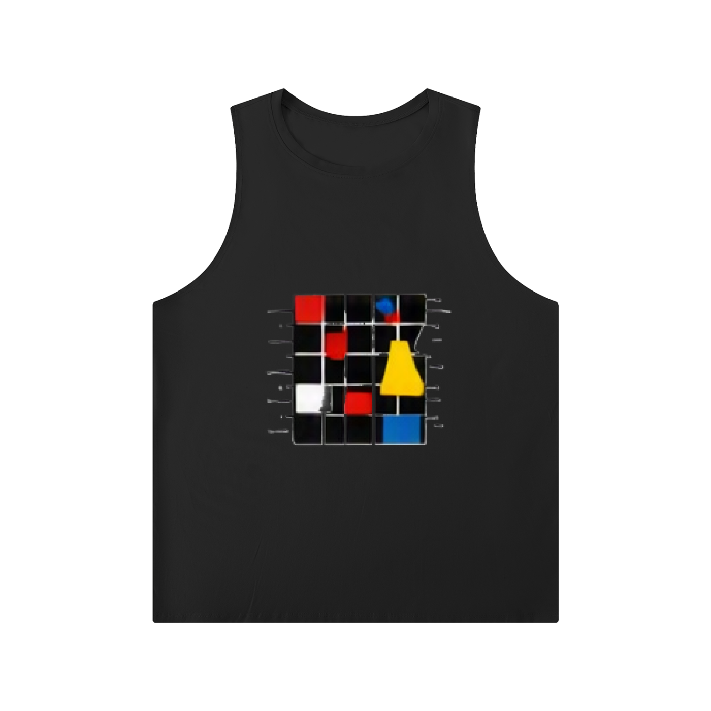 BAUHAUS Men's Solid Color Crewneck Tank Top by ODMPOD