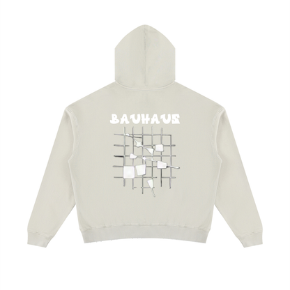 BAUHAUS Mineral Wash Distressed Hoodie by ODMPOD