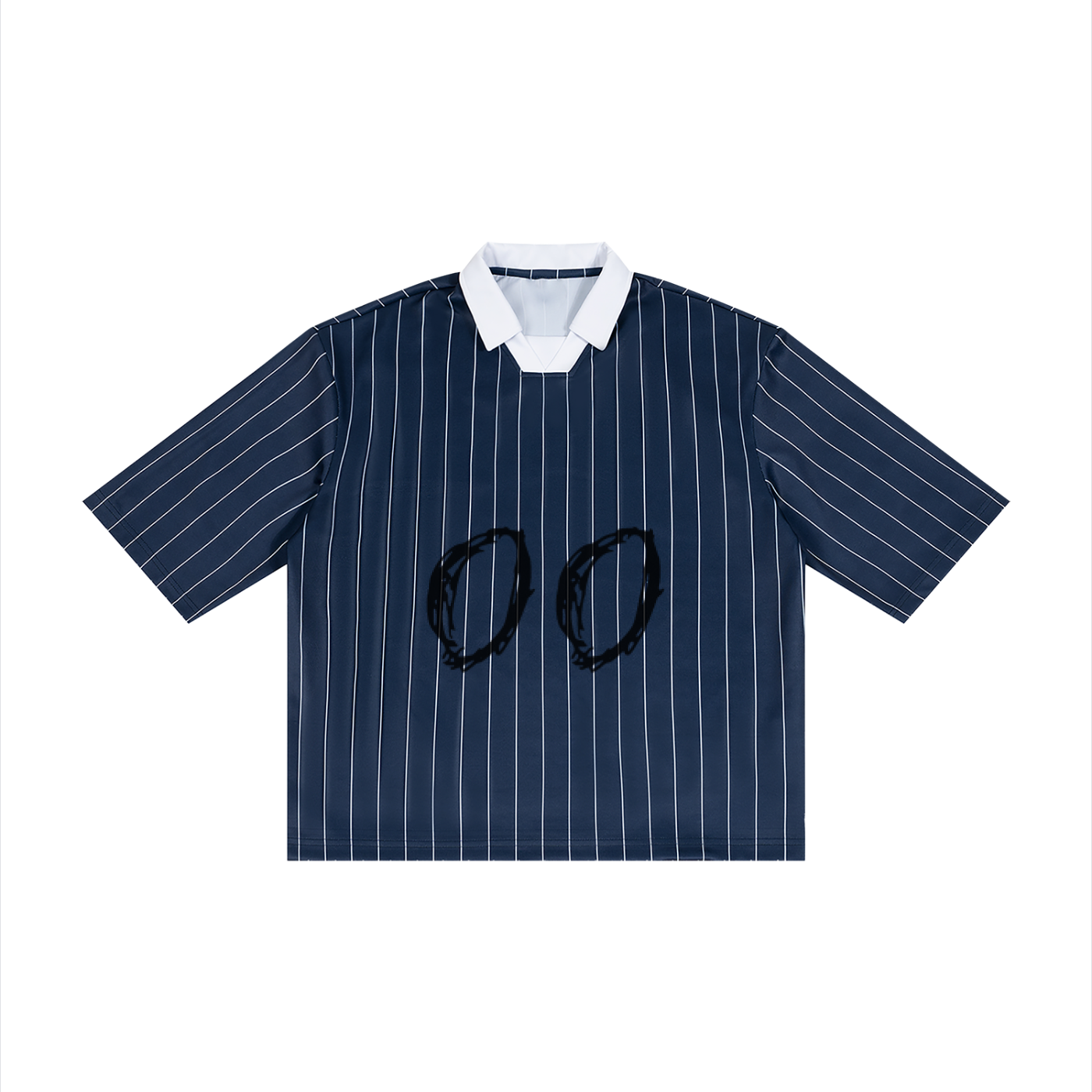 Grim Reaper DEATH #00 Pinstripe Collared Soccer Jersey by ODMPOD