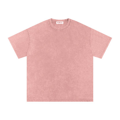 Snow Washed Oversized Cotton T-Shirt by ODMPOD