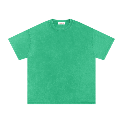 Snow Washed Oversized Cotton T-Shirt by ODMPOD