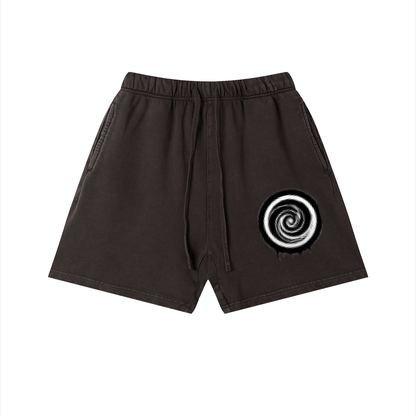 Solar Vintage Wash Cotton Shorts by ODMPOD