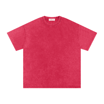 Snow Washed Oversized Cotton T-Shirt by ODMPOD