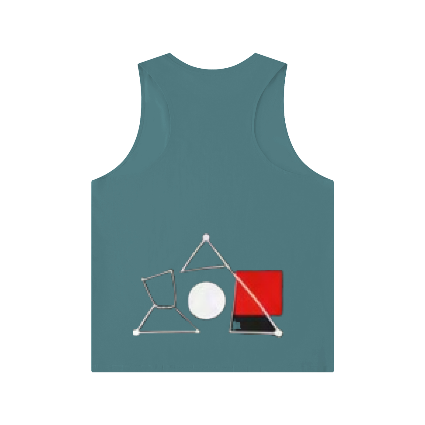 BAUHAUS Men's Solid Color Crewneck Tank Top by ODMPOD