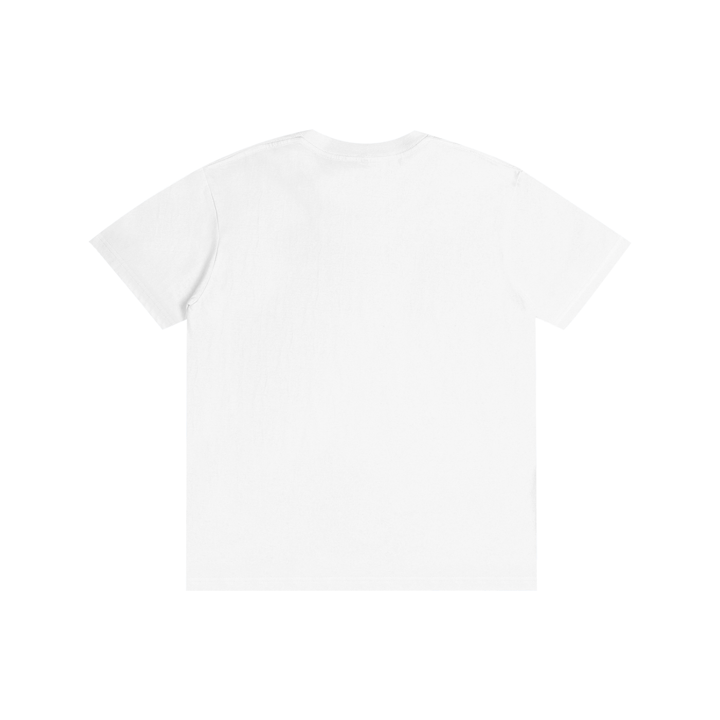 Unisex T-shirt, Lucent white, crew neck, short sleeves, plain back view