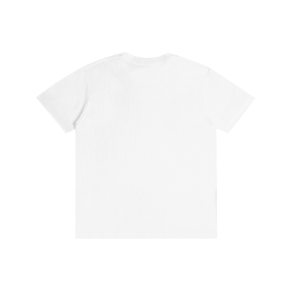 Unisex T-shirt, Lucent white, crew neck, short sleeves, plain back view