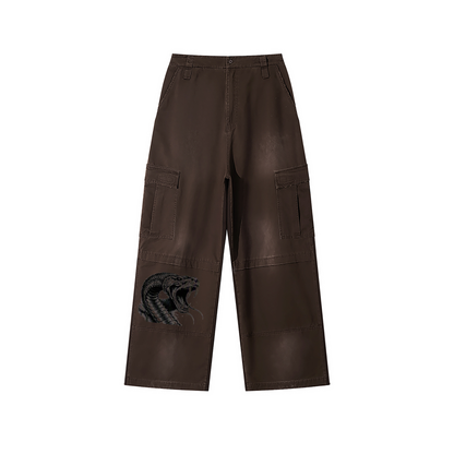 Unisex Sunfade Washed Fleece Cargo Pants by ODMPOD