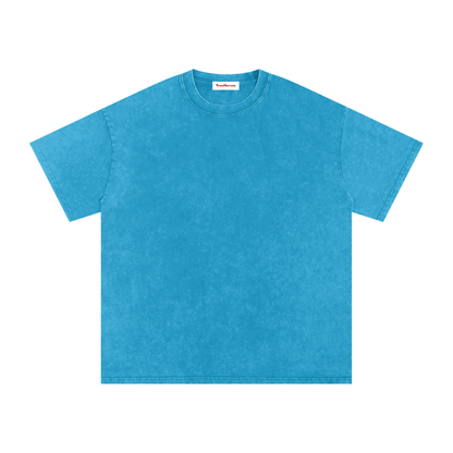 Snow Washed Oversized Cotton T-Shirt by ODMPOD