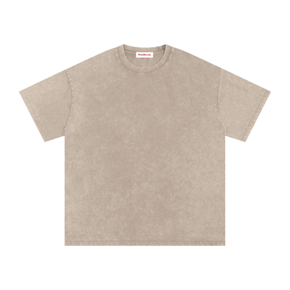 Snow Washed Oversized Cotton T-Shirt by ODMPOD