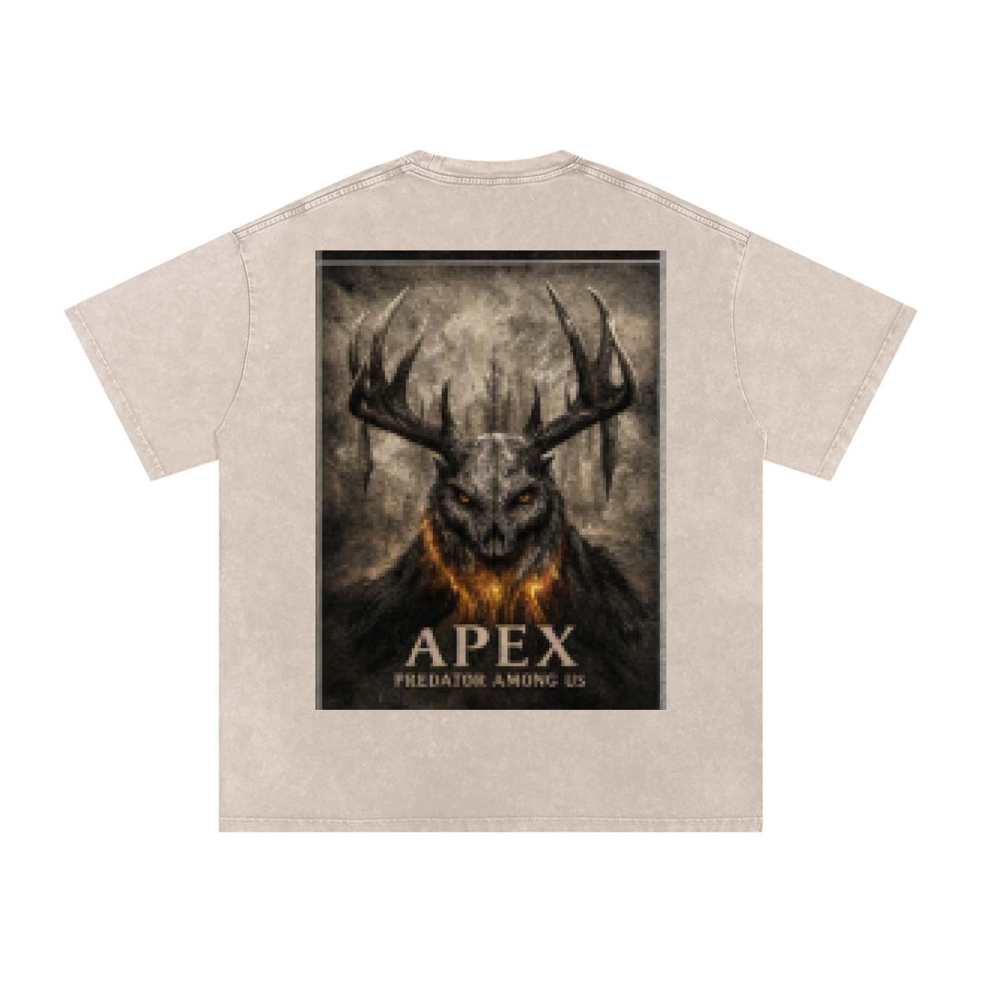 Snow Washed Oversized Cotton T-Shirt by ODMPOD