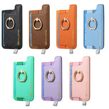 MagSafe card holder wallet with key ring loop and strap, assorted colors