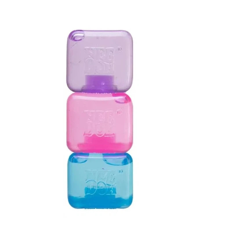 Needoh4 color ice cube shaped sensory toy, super solid pressure relief, adult anxiety relief, relaxation and decompression toy