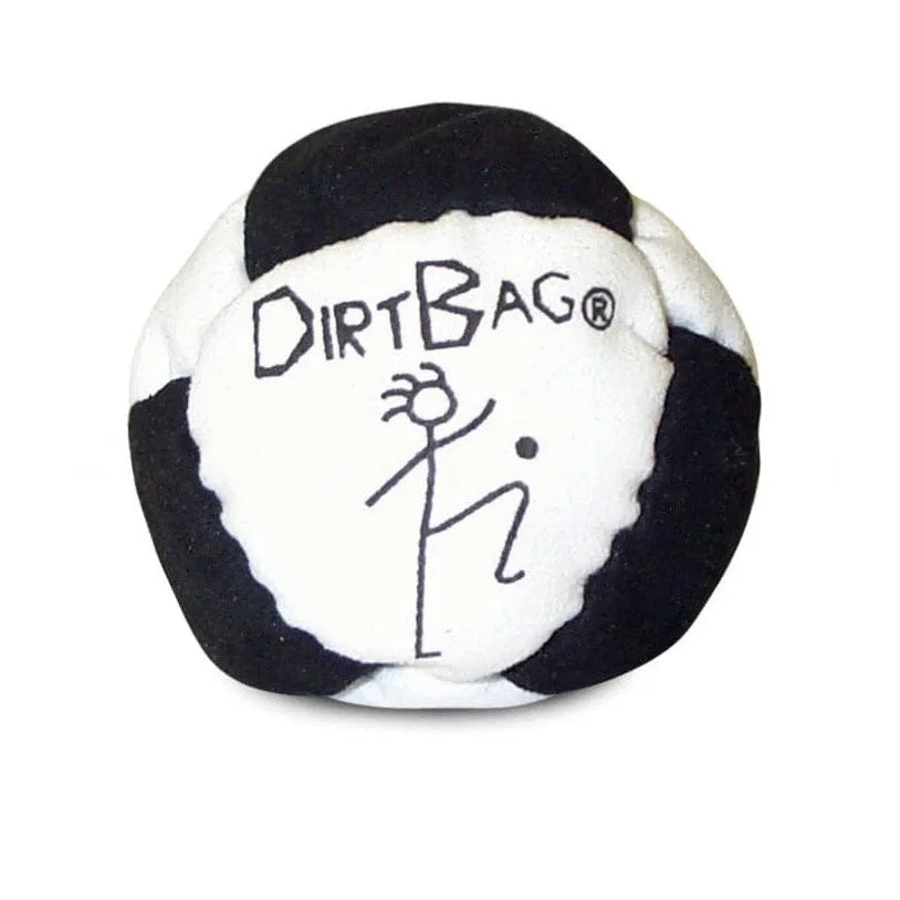 Dirtbag Classic Footbag Hacky Sack 3-Pack with Carry Pouch,Sand-Filled 8-Panel Synthetic Suede Footbag Set for Beginners &Player