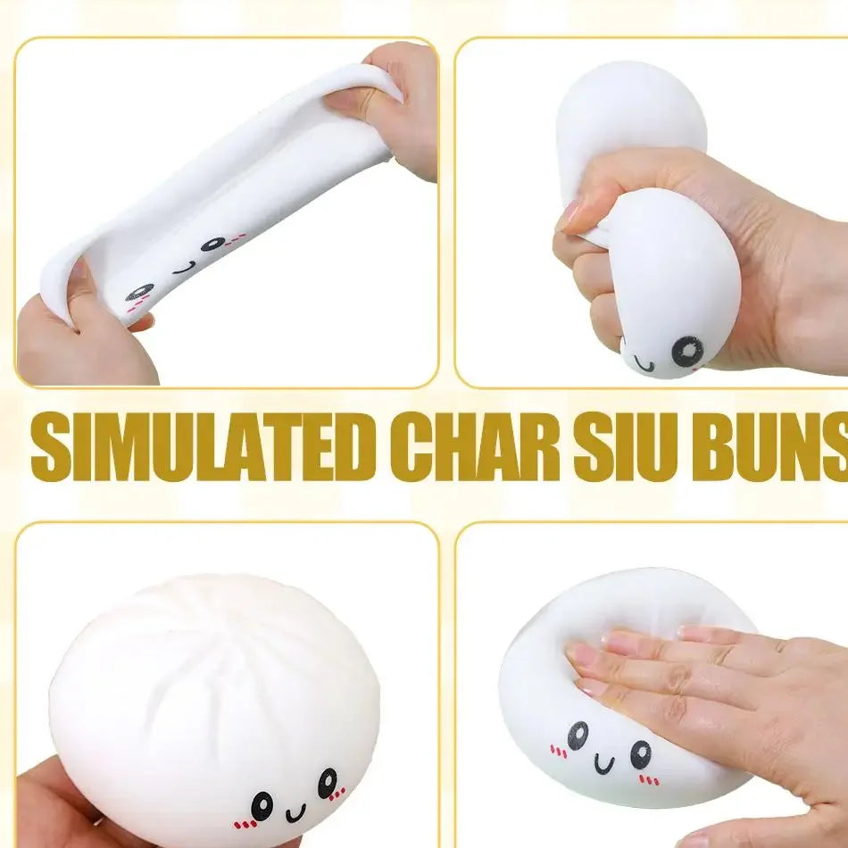 Dumpling Pressure Dumpling Squishies Kawaii Mini Food Shape Squishy Toy Slow Rise Sensory Fidget Stress Relief Party Favor Gifts