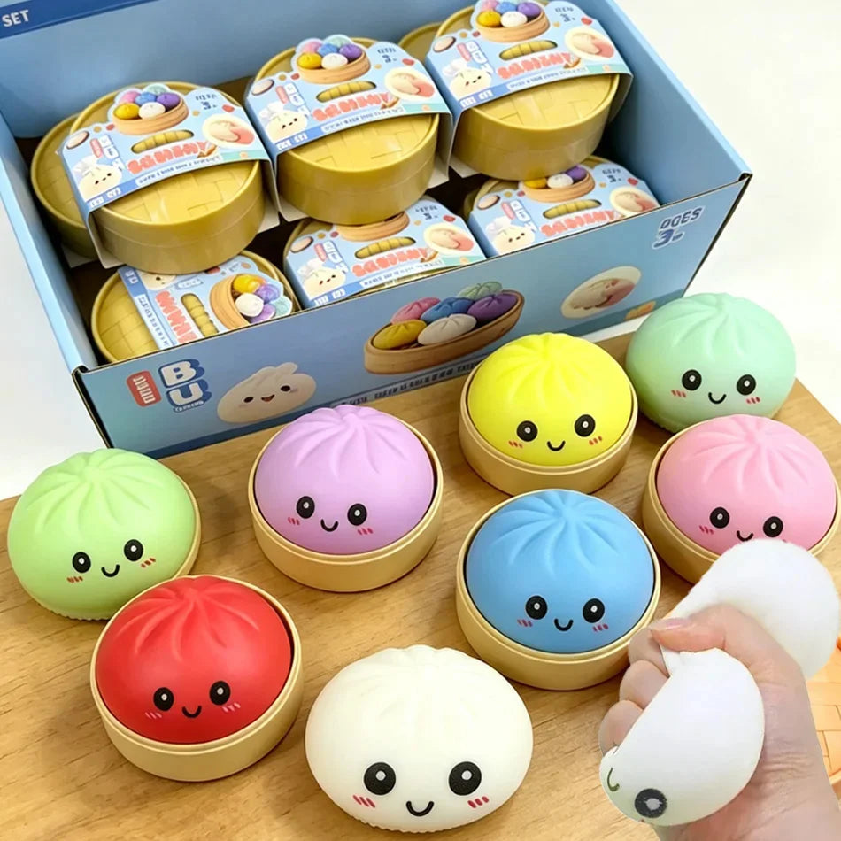 *Dumpling Squishy Mysteries Dumplings Stress Relief Fidget Toys Home Office Desk Accessories Party Gift Mystery Dumpling Squishy